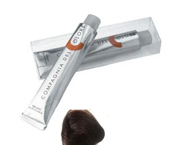 Vopsea Crema Permanenta Compagnia del Colore, nuanta Castano Dorato 4.3, 100 ml