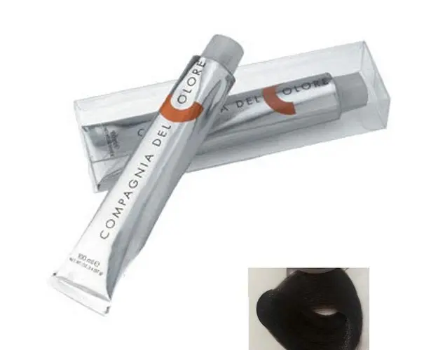 Vopsea Crema Permanenta Compagnia del Colore, nuanta Castano Medio Beige 4.32, 100 ml