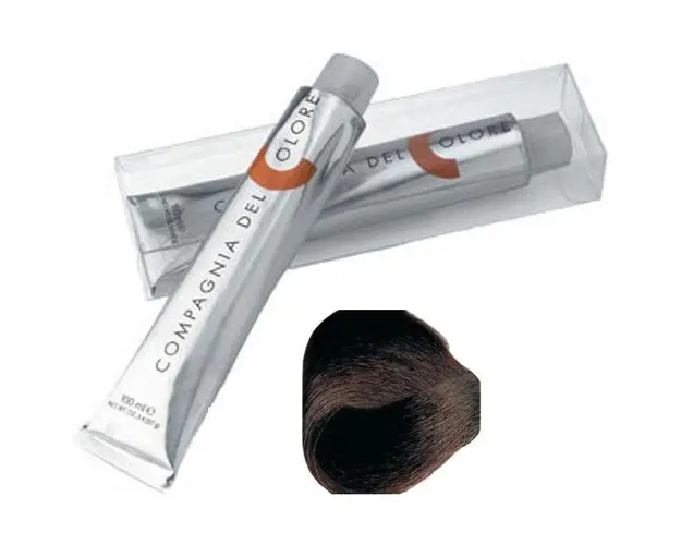 Vopsea Crema Permanenta Compagnia del Colore, nuanta Castano Rame 4.4, 100 ml