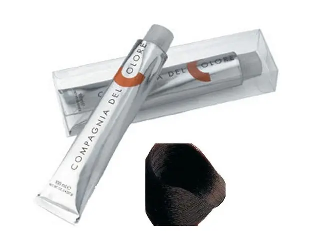 Vopsea Crema Permanenta Compagnia del Colore, nuanta Castano Rosso Irise 4.62, 100 ml