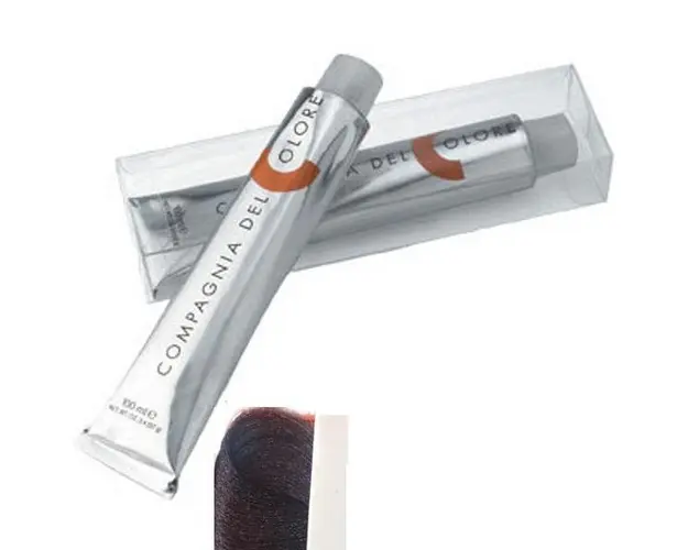 Vopsea Crema Permanenta Compagnia del Colore, nuanta Castano Rosso Irise 4.62, 100 ml - Amonia Free