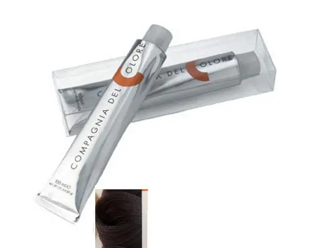 Vopsea Crema Permanenta Compagnia del Colore, nuanta Castano Tabacco 4.23, 100 ml