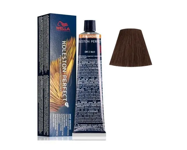 Vopsea Crema Permanenta - Wella Professionals Koleston Perfect ME+ Deep Browns, nuanta 6/71 Blond Inchis Maro Cenusiu