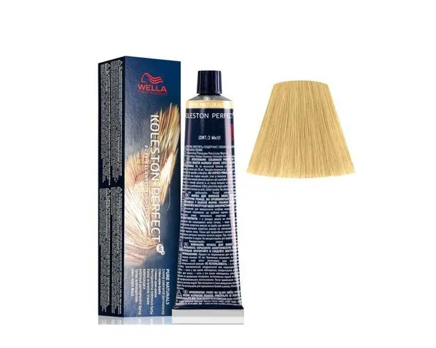 Vopsea Crema Permanenta - Wella Professionals Koleston Perfect ME+ Pure Naturals, nuanta 8/0 Blond Deschis Natural