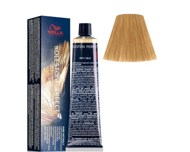 Vopsea Crema Permanenta - Wella Professionals Koleston Perfect ME+ Pure Naturals, nuanta 9/03 Blond Luminos Auriu Natural