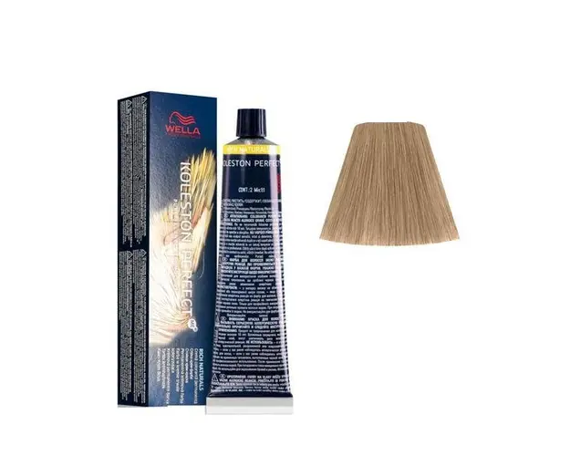 Vopsea Crema Permanenta - Wella Professionals Koleston Perfect ME+ Rich Naturals, nuanta 9/1 Blond Luminos Cenusiu