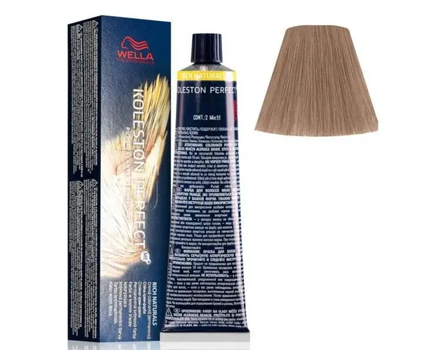Vopsea Crema Permanenta - Wella Professionals Koleston Perfect ME+ Rich Naturals, nuanta 9/16 Blond Luminos Cenusiu Violet