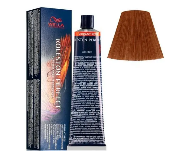 Vopsea Crema Permanenta - Wella Professionals Koleston Perfect ME+ Vibrant Reds, nuanta 6/34 Blond Inchis Auriu Aramiu