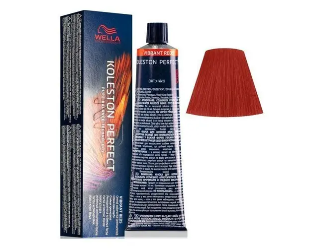 Vopsea Crema Permanenta - Wella Professionals Koleston Perfect Vibrant Reds, nuanta 77/44 Blond Mediu Intens Rosu Intens