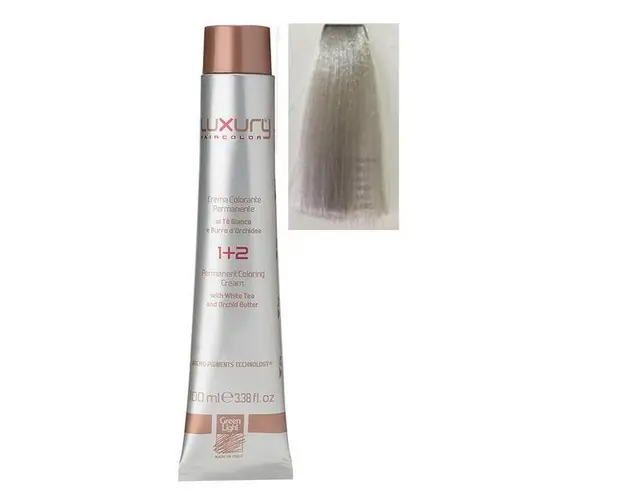 Vopsea Crema Permanenta Luxury Green Light, nuanta Light Grey, 100 ml - Toner