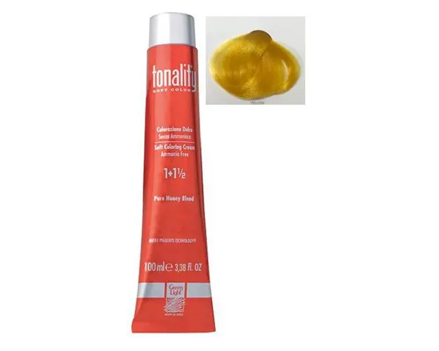 Vopsea Crema Permanenta Luxury Green Light, nuanta Yellow, 100 ml - Corector