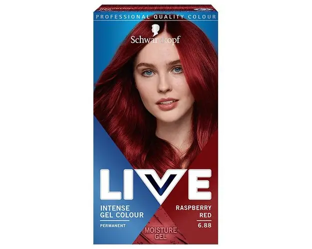 Vopsea de Par Gel Permanenta - Schwarzkopf Live Intense Gel Colour Permanent, nuanta 6.88 Rasberry Red