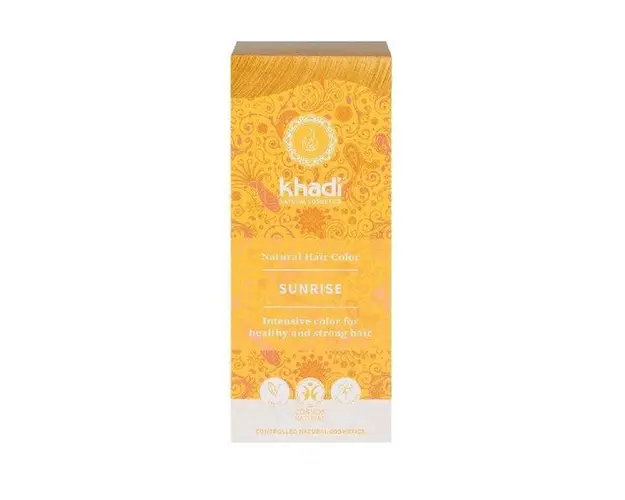 Vopsea de Par Naturala Blond Sunrise Khadi, 100 g