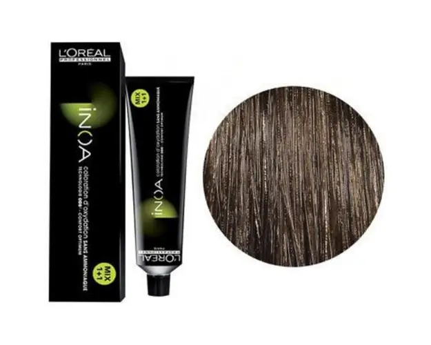 Vopsea de Par Demi-permanenta L'Oreal Professionnel Inoa 6.32 Dark Golden Iridescent Blonde, 60 m