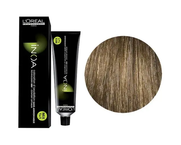 Vopsea de Par Demi-permanenta L'Oreal Professionnel Inoa 7.31 Golden Ash Blonde, 60 ml