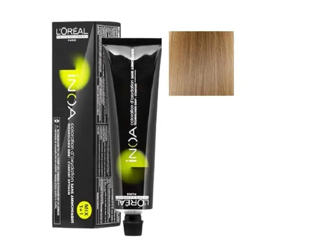 Vopsea de Par Demi-permanenta L'Oreal Professionnel Inoa 8.21 High Resist Iridescent Light Blonde Ash, 60 ml
