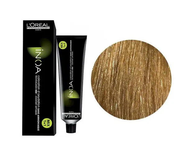 Vopsea de Par Demi-permanentac L'Oreal Professionnel Inoa 8.34 Light Golden Copper Blonde, 60 ml