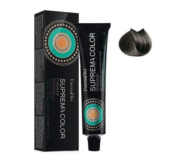 Vopsea de Par Permanenta FarmaVita Suprema Color Professional, nuanta 7.11 Intense Ash Blonde, 60 ml
