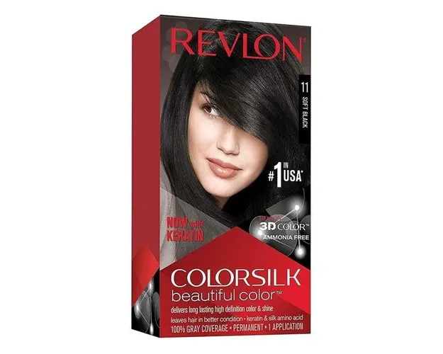 Vopsea de Par Revlon - Colorsilk, nuanta 11 Soft Black, 1 buc