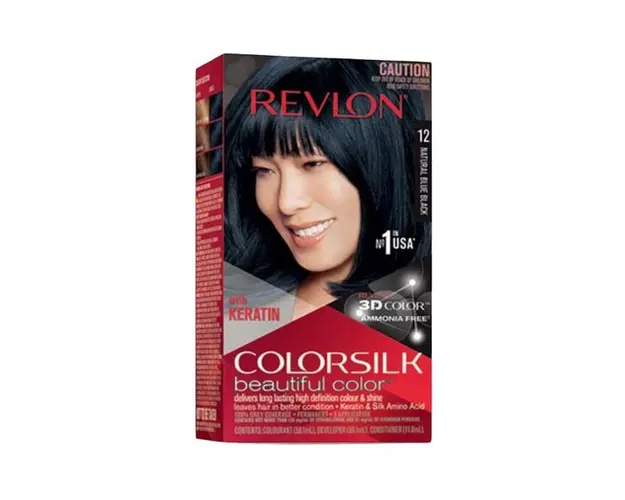 Vopsea de Par Revlon - Colorsilk, nuanta 12 Blue Black, 1 buc