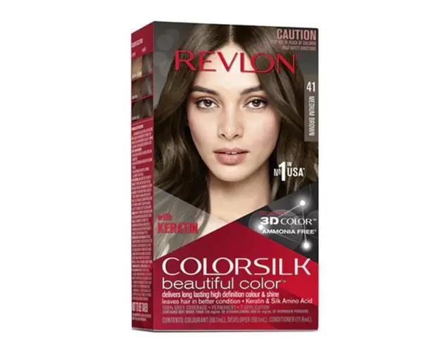 Vopsea de Par Revlon - Colorsilk, nuanta 41 Medium Brown, 1 buc