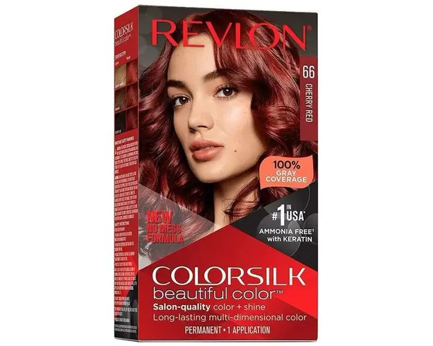 Vopsea de Par Revlon - Colorsilk, nuanta 66 Cherry Red, 1 buc