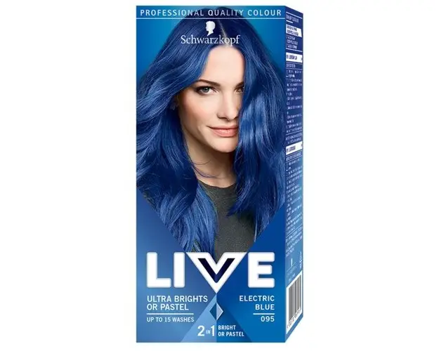 Vopsea de Par - Schwarzkopf Live Ultra Brights or Pastel, nuanta 095 Electric Blue