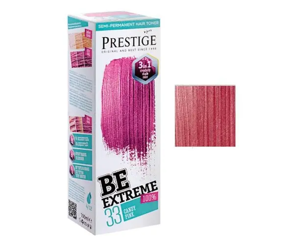 Vopsea de Par Semi-Permanenta Rosa Impex BeExtreme Prestige Vip&#039;s, nuanta BE34, 100 ml
