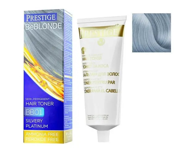 Vopsea de Par Semi-Permanenta Rosa Impex Prestige VIP&#039;s BeBlonde Hair Toner, nuanta BB05 Northern Lights, 100ml