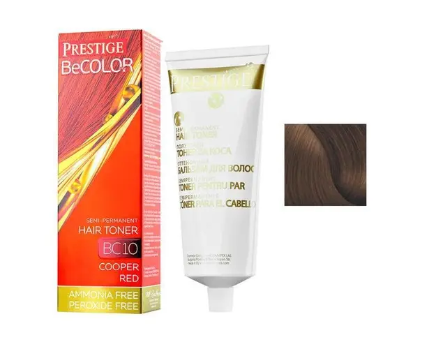 Vopsea de Par Semi-Permanenta Rosa Impex Prestige VIP&#039;s BeColor Hair Toner, nuanta BC04 Caramel Brown, 100ml