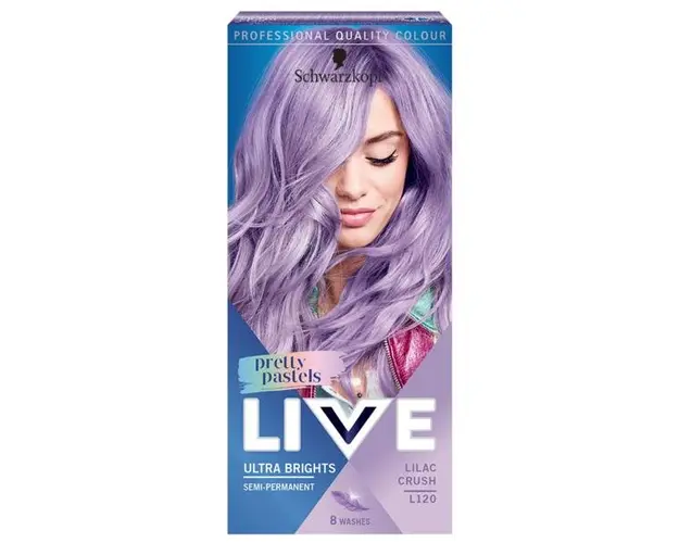 Vopsea de Par Semipermanenta - Schwarzkopf Live Pretty Pastels Ultra Brights Semi-permanent, nuanta L120 Lilac Crush