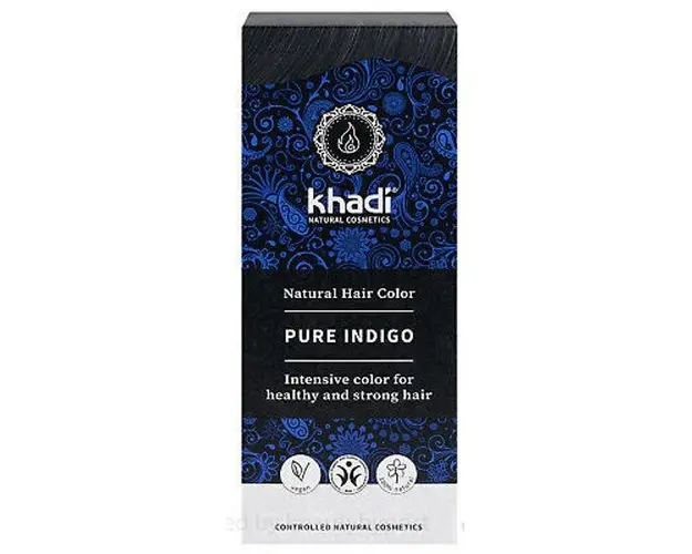 Vopsea Naturala Henna Negru Indigo Khadi, 100 g