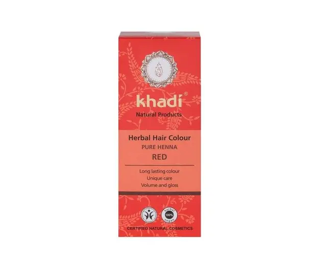 Vopsea Naturala Henna Rosu Khadi, 100 g