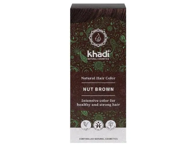 Vopsea Naturala Henna Saten Nuca Khadi, 100 g