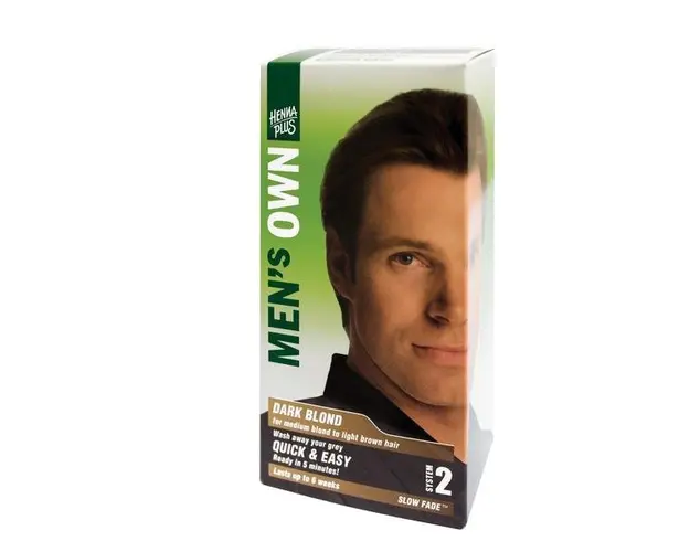 Vopsea par barbati, Men's Own Dark Blond, Hennaplus, 80 ml