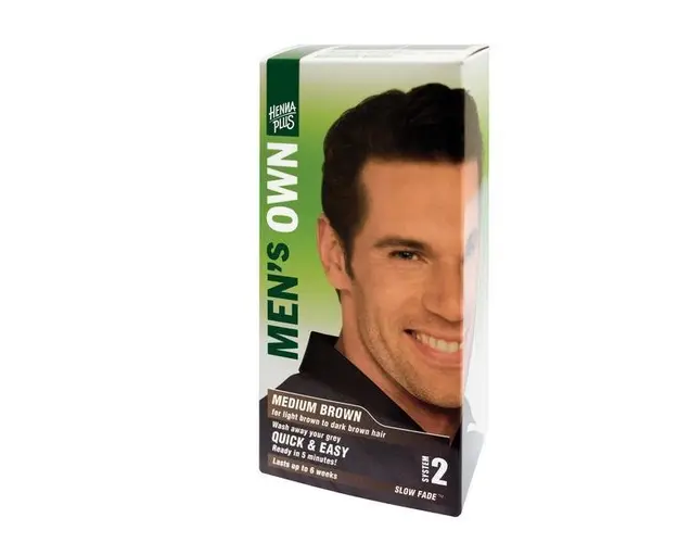 Vopsea par barbati, Men&#039;s Own Medium Brown, Hennaplus, 80 ml