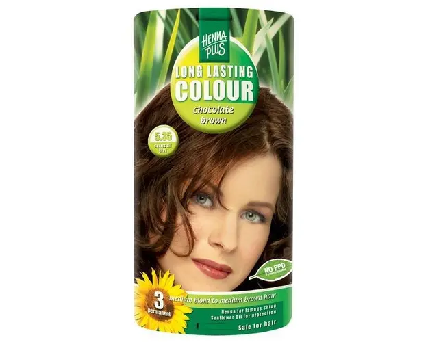Vopsea par, Long Lasting Colour, 5.35 Chocolate Brown, Hennaplus