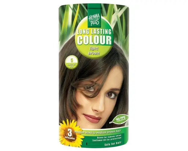 Vopsea par, Long Lasting Colour, 5 Light Brown, Hennaplus