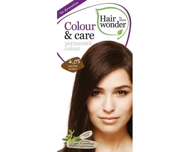 Vopsea par naturala, Colour &amp; Care, 4.03 Mocha Brown, Hairwonder