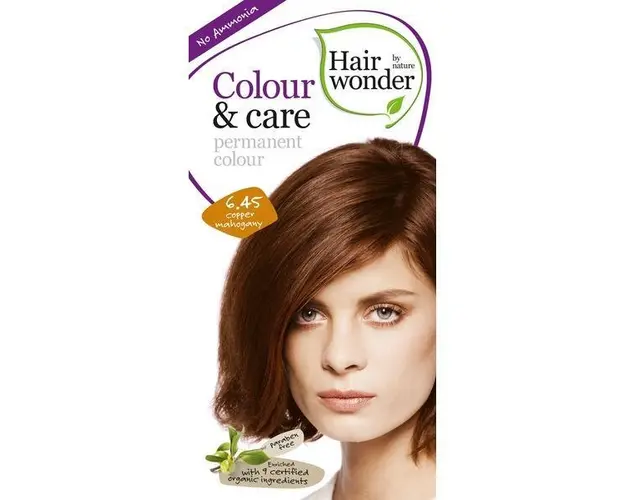Vopsea par naturala, Colour & Care, 6.45 Cooper Mahogany, Hairwonder