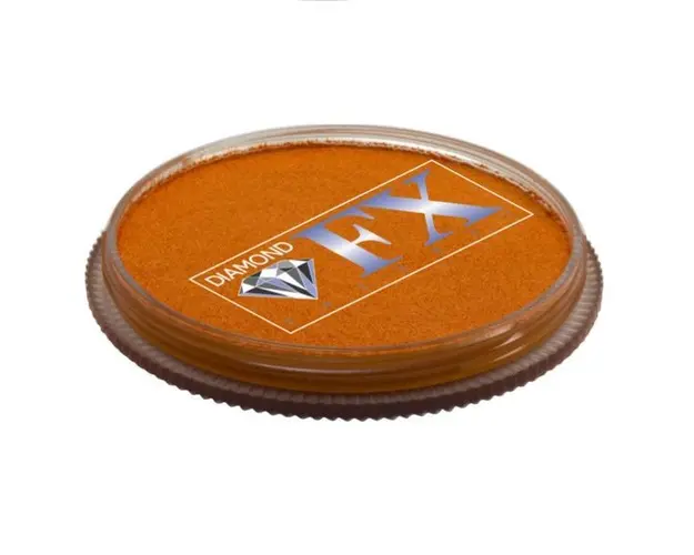 Vopsea pentru fata sau corp, Diamond FX Portocaliu Metalic, 30 g