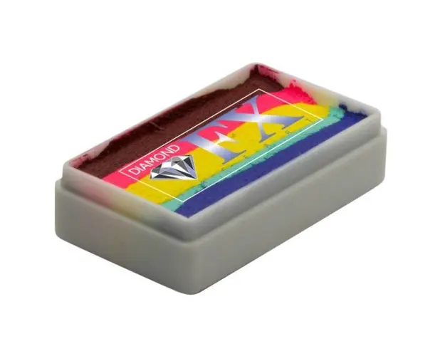 Vopsea pentru fata sau corp, Diamond FX Splitcake Curcubeu Real, 28 g