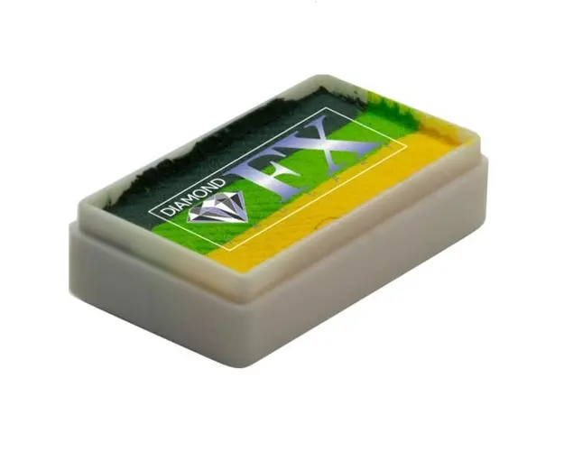 Vopsea pentru fata sau corp, Diamond FX Splitcake Padure verde, 28 g
