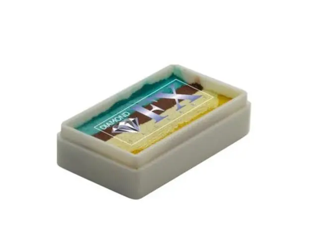 Vopsea pentru fata sau corp, Diamond FX Splitcake Aqua Mania, 28 g