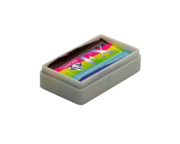 Vopsea pentru fata sau corp, Diamond FX Splitcake Curcubeu Stralucitor, 28 g