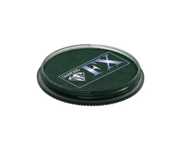 Vopsea pentru fata sau corp, Diamond FX Verde inchis Mat, 30 g