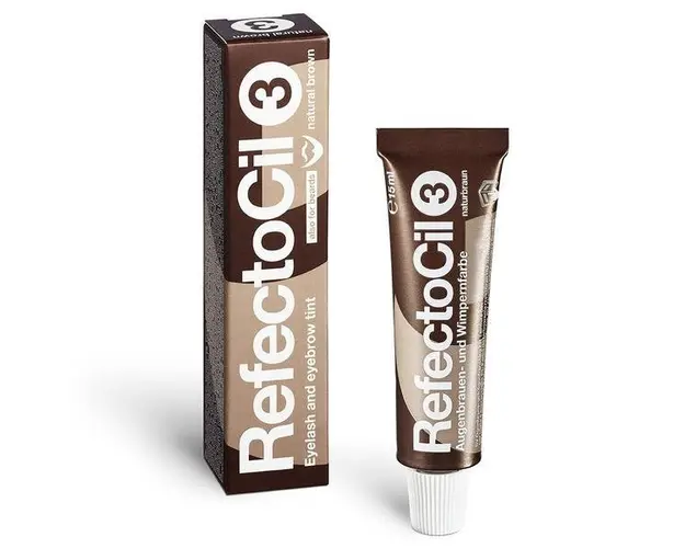 Vopsea pentru gene si sprâncene maro inchis, 3 RefectoCil, 15 ml