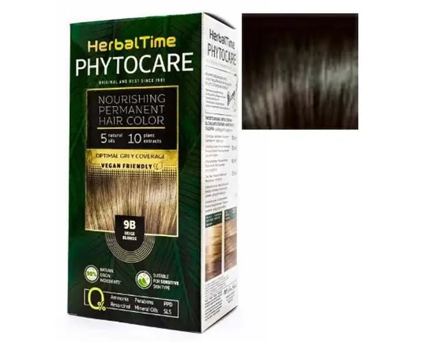 Vopsea pentru Par Herbal Time Phytocare Rosa Impex, nuanta 4N