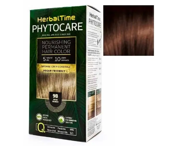 Vopsea pentru Par Herbal Time Phytocare Rosa Impex, nuanta 5C