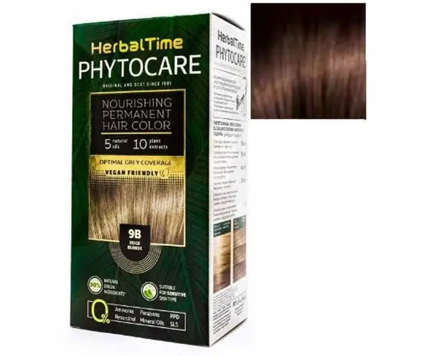 Vopsea pentru Par Herbal Time Phytocare Rosa Impex, nuanta 6WN
